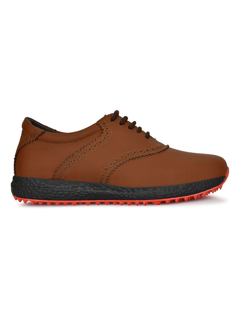 men brown lace up sport shoe - 22423720 -  Standard Image - 2