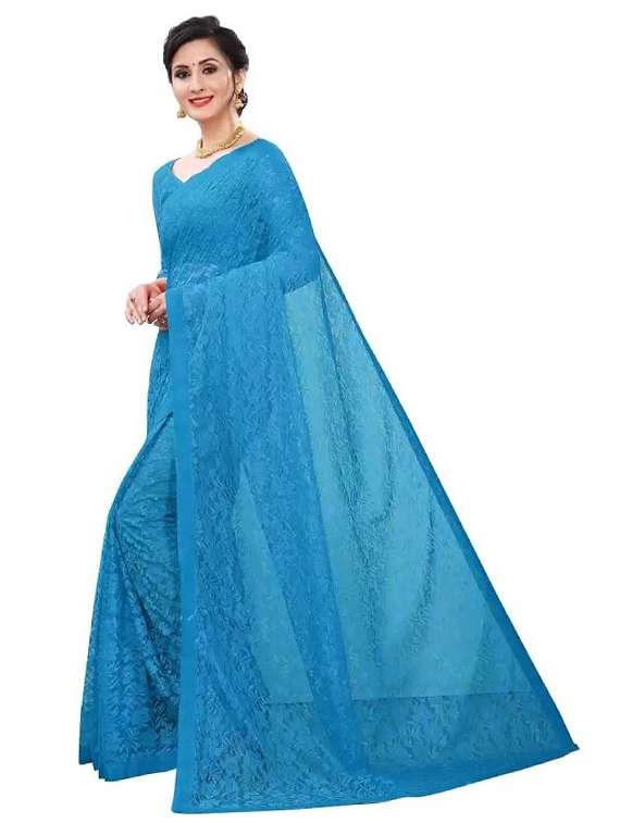 women self design plain saree with blouse - 22425527 -  Standard Image - 2