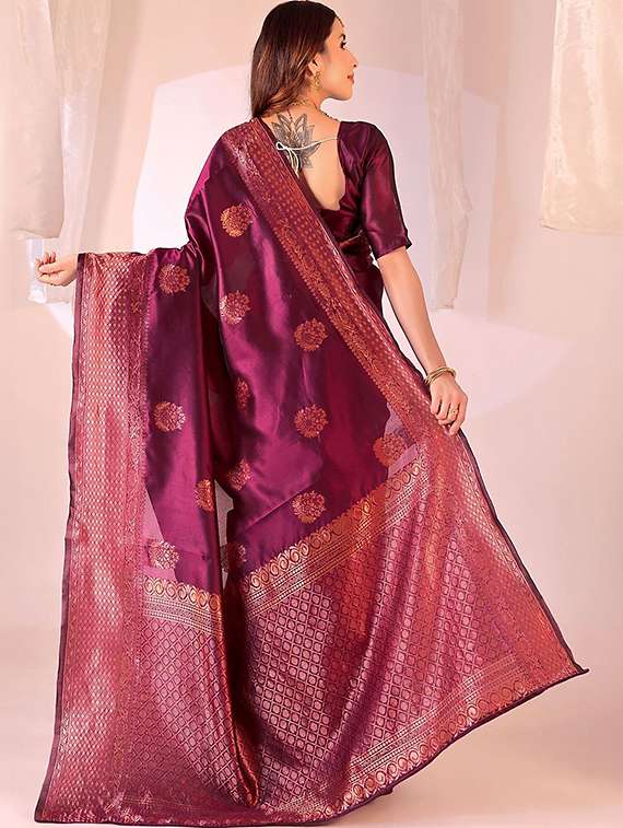 women self design banarasi saree with blouse - 22425601 -  Standard Image - 2