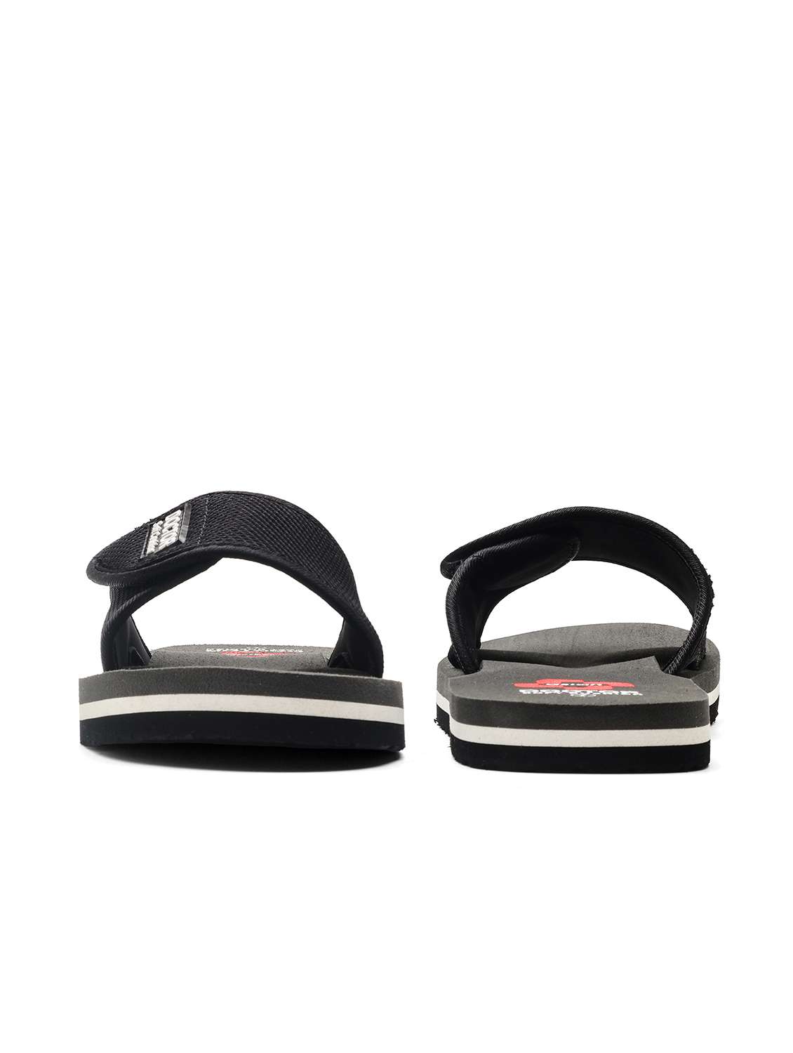 Men Solid Adjustable Strap Ortho Slides - 22425687 -  Standard Image - 2