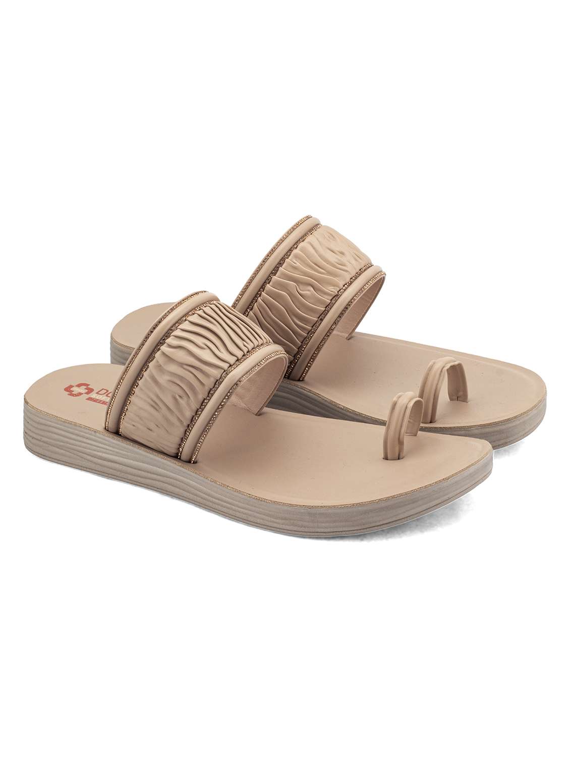 women embellished one toe sandal