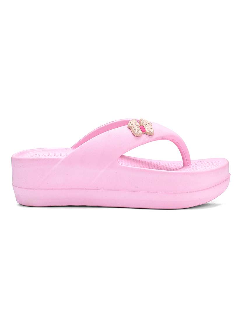 women solid open toe flip flop - 22425755 -  Standard Image - 2