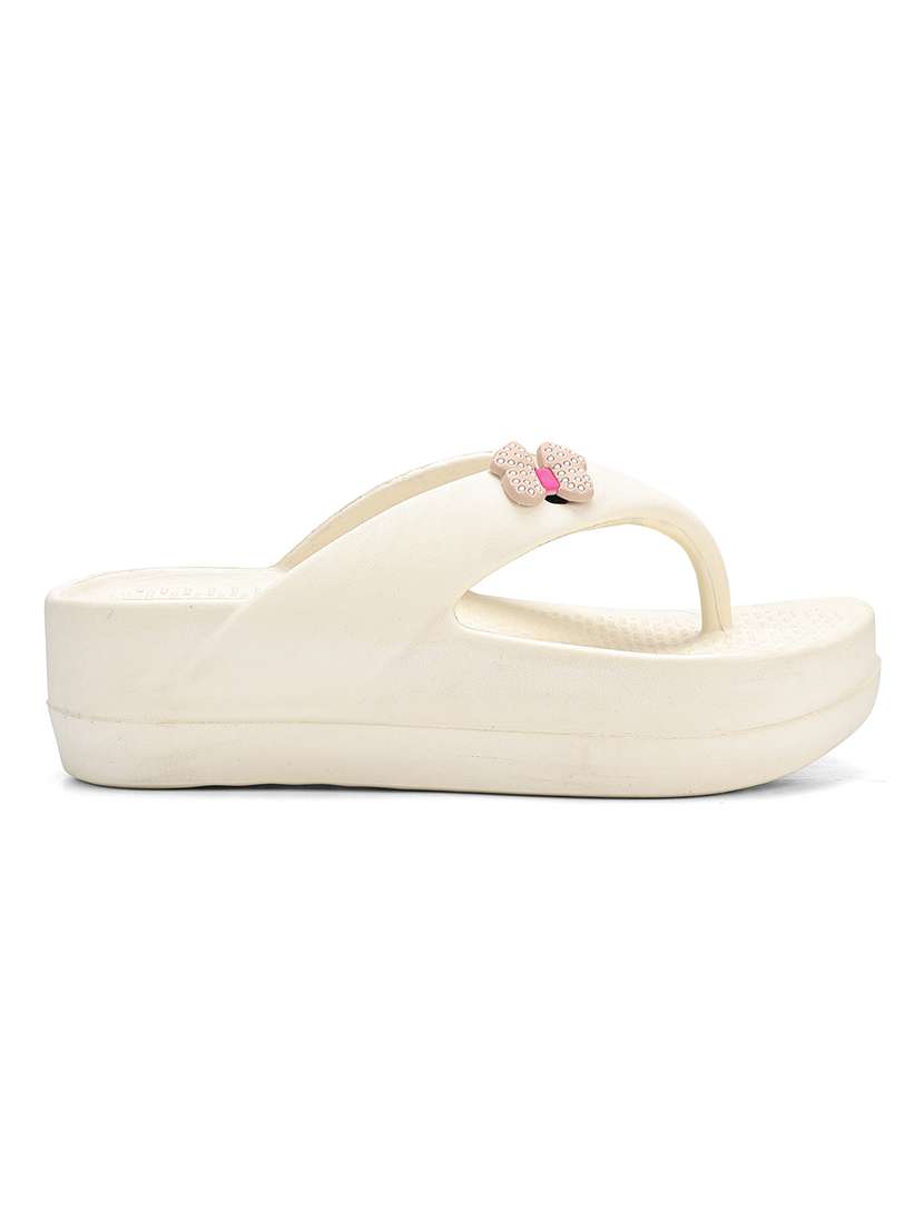 women solid open toe flip flop - 22425756 -  Standard Image - 2