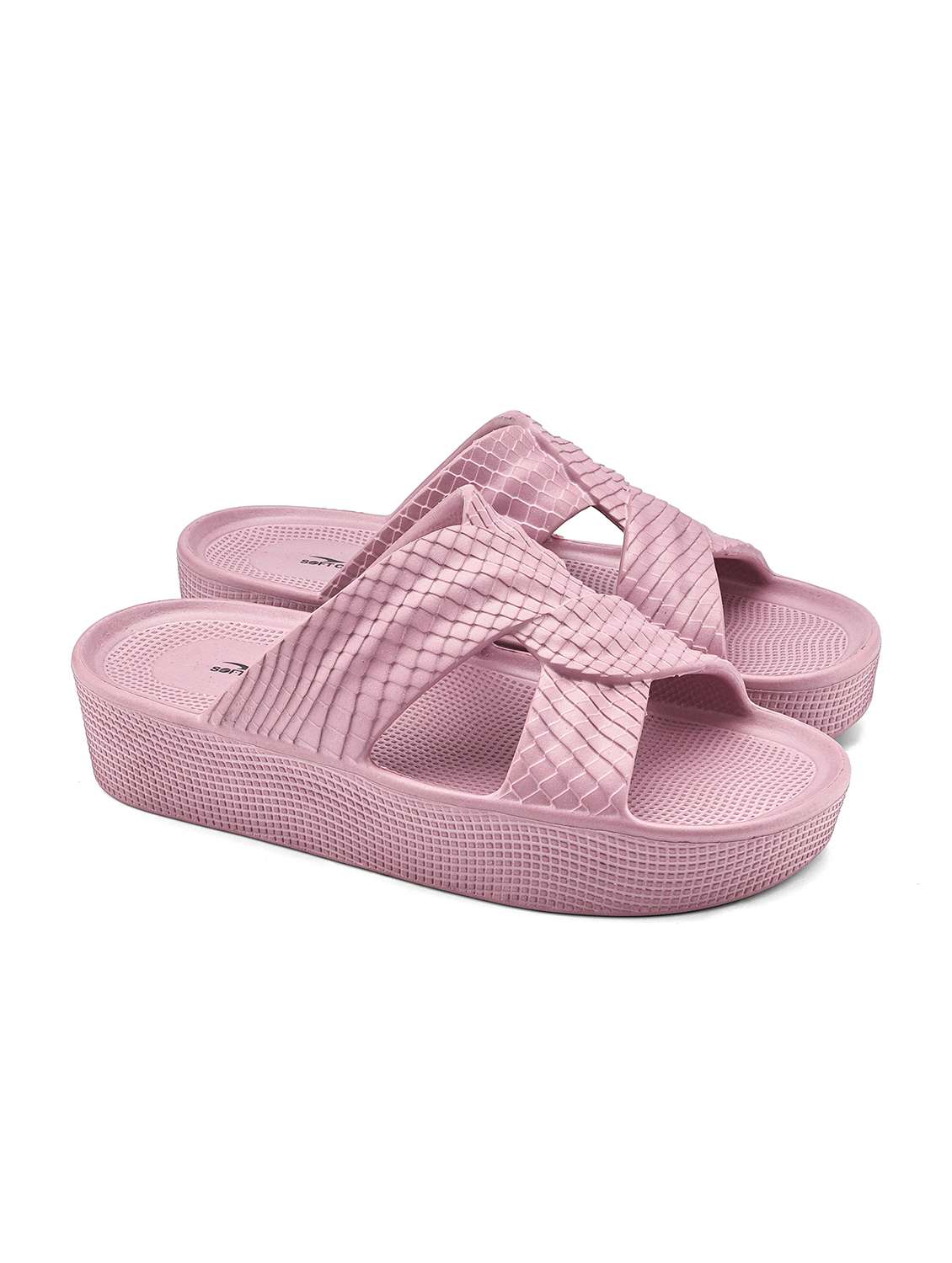 women purple slippers flip flop