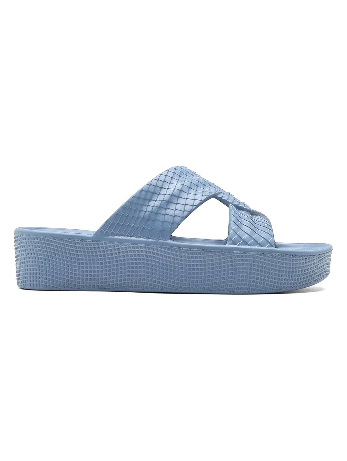 women textured slip on slider - 22425769 -  Standard Image - 2