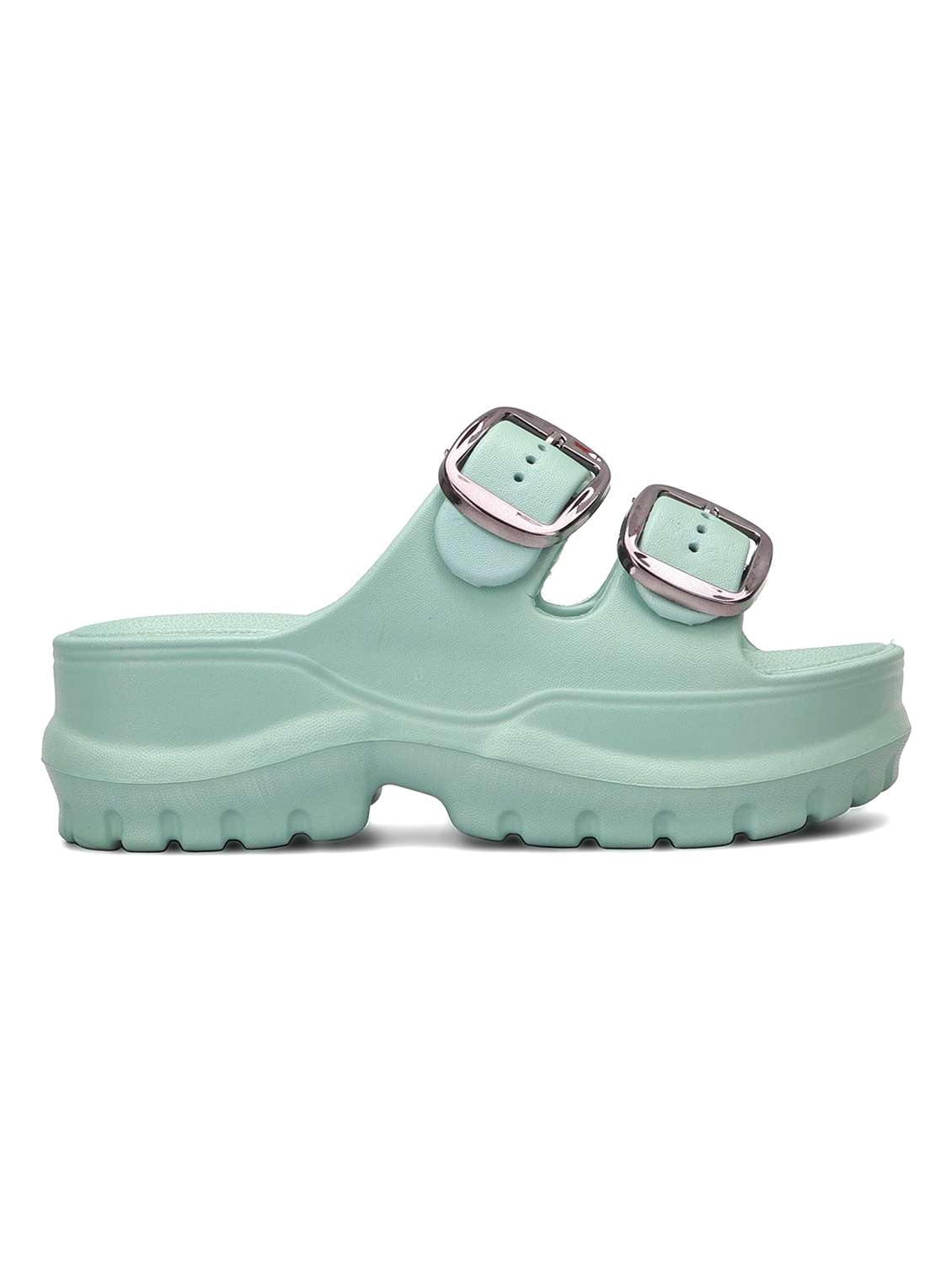 women solid slip on slider - 22425793 -  Standard Image - 2