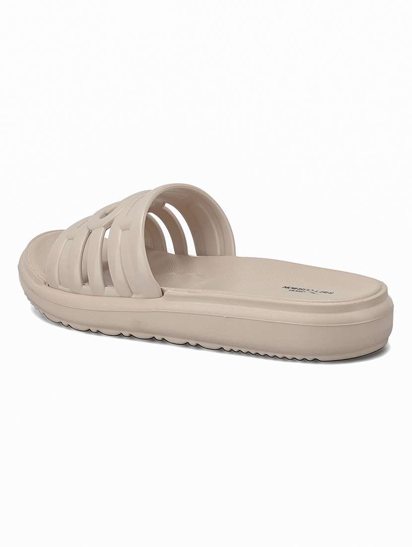 women solid slip on slider - 22425794 -  Standard Image - 2