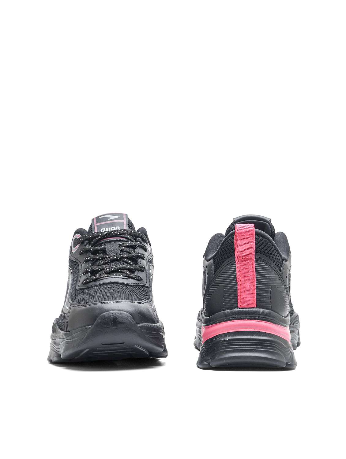 women black colored lace-up sports shoe - 22425814 -  Standard Image - 2
