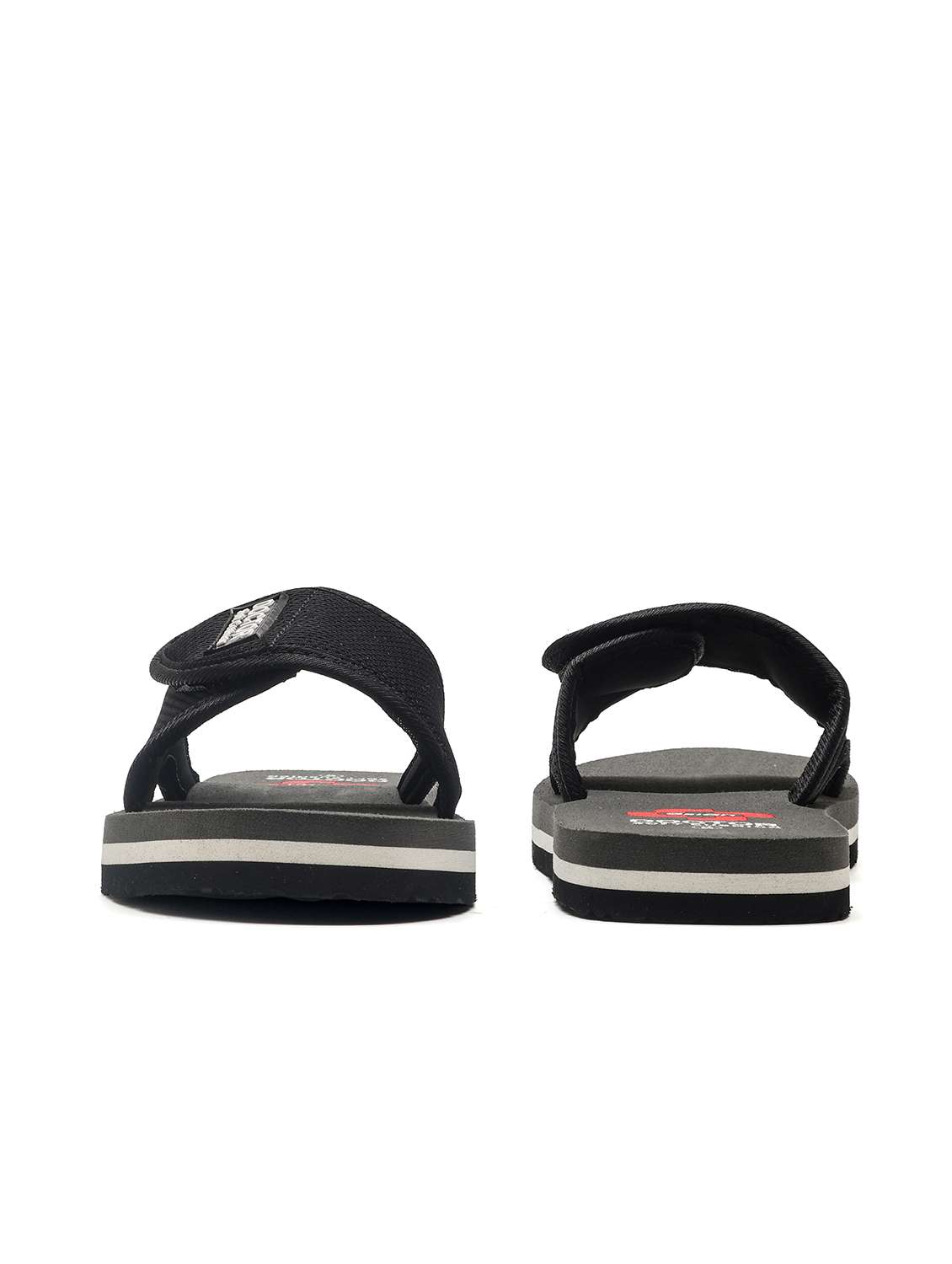 women black colored slippers flip flop - 22425834 -  Standard Image - 2