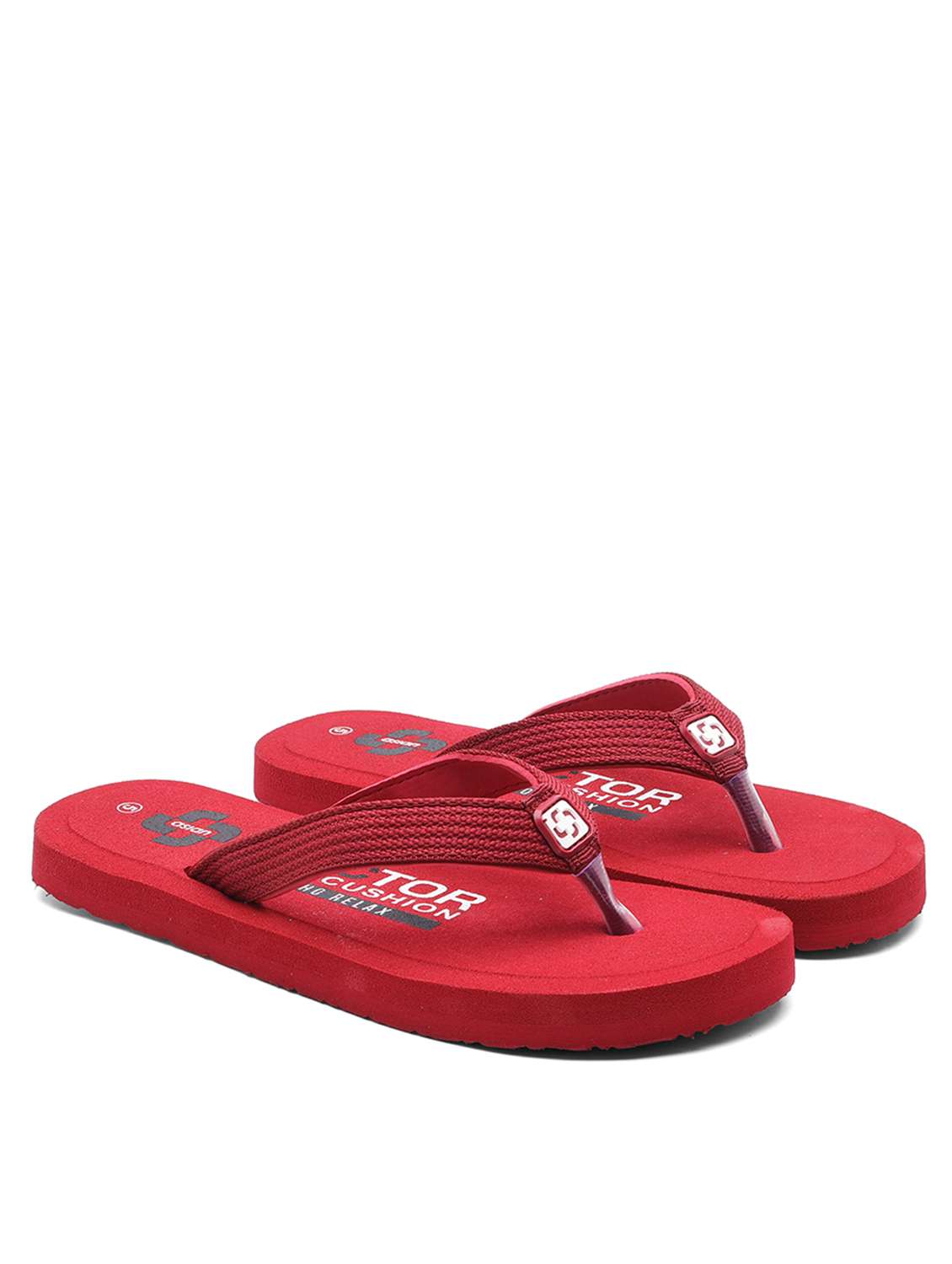 women red slippers flip flop