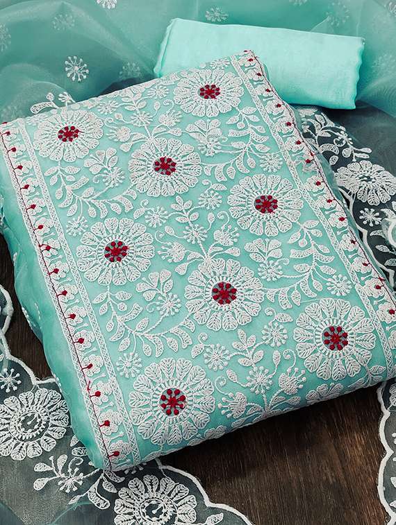 women solid with work unstitched suit set - 22429474 -  Standard Image - 2