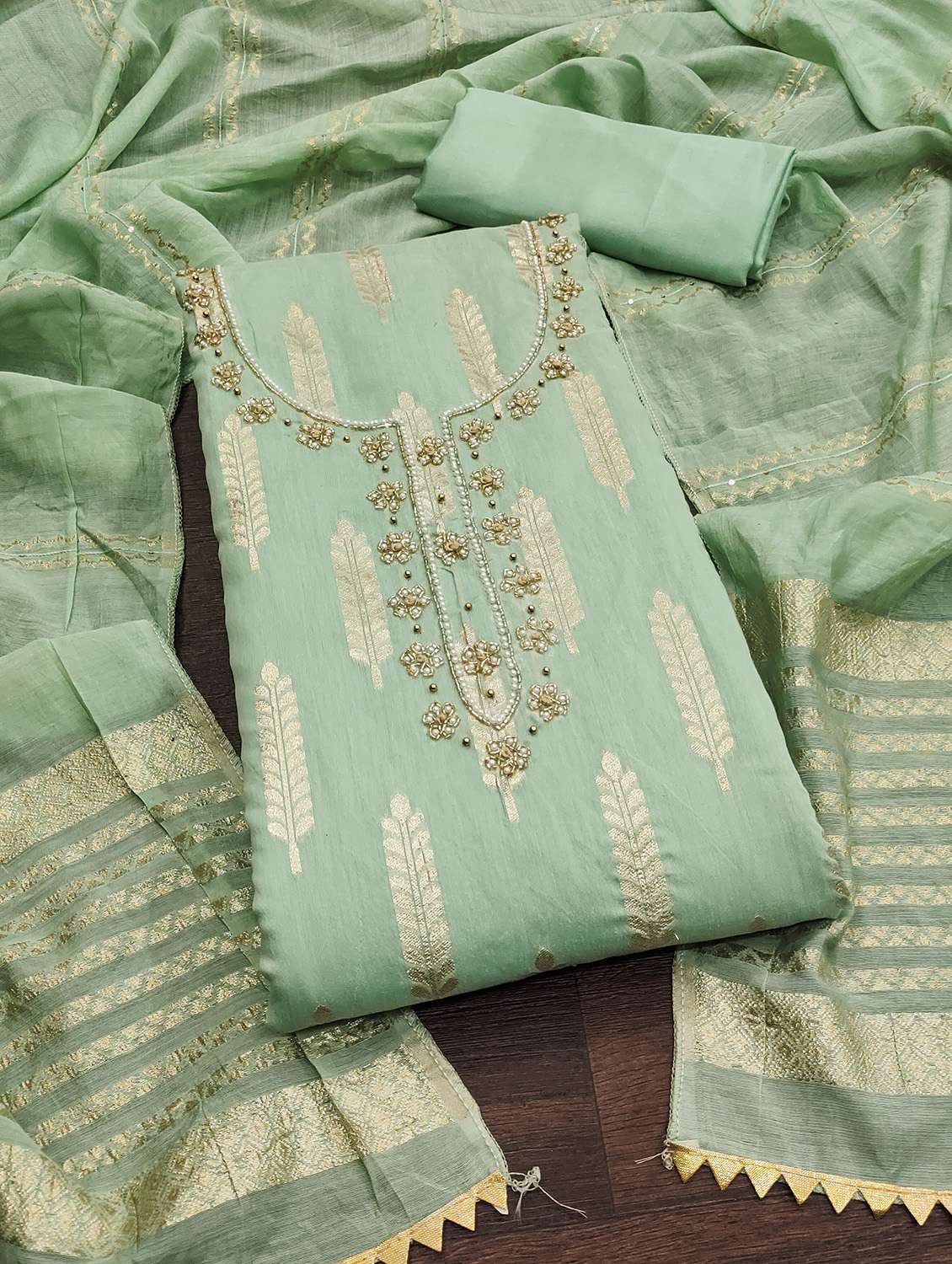women self design unstitched suit set - 22429695 -  Standard Image - 2