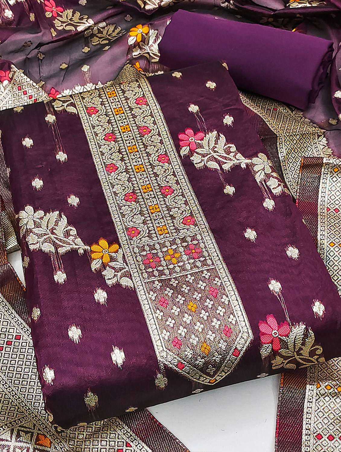 women self design unstitched suit set - 22429734 -  Standard Image - 2