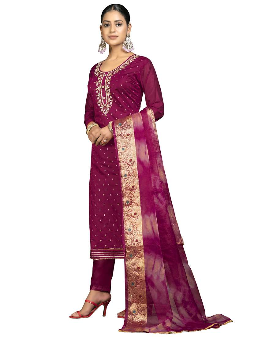 women self design unstitched suit set - 22429767 -  Standard Image - 2