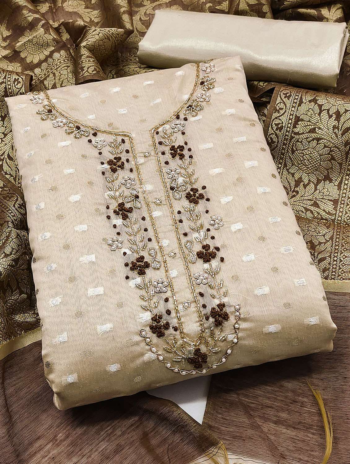 women self design unstitched suit set - 22429817 -  Standard Image - 2