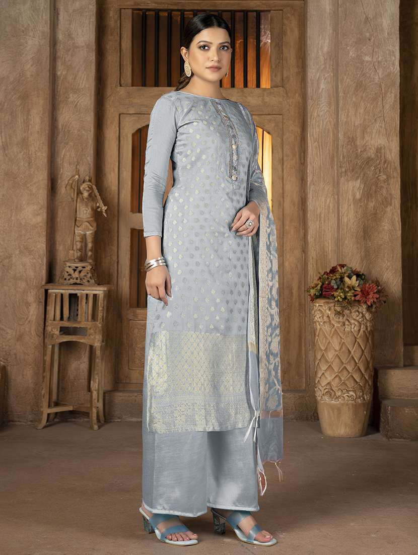 Women Self Design Unstitched Suit Set - 22429827 -  Standard Image - 2