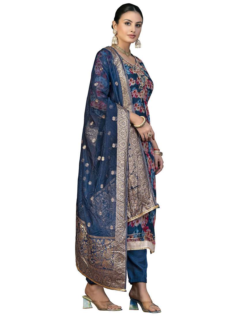 Women Floral Printed Unstitched Suit Set - 22429961 -  Standard Image - 2