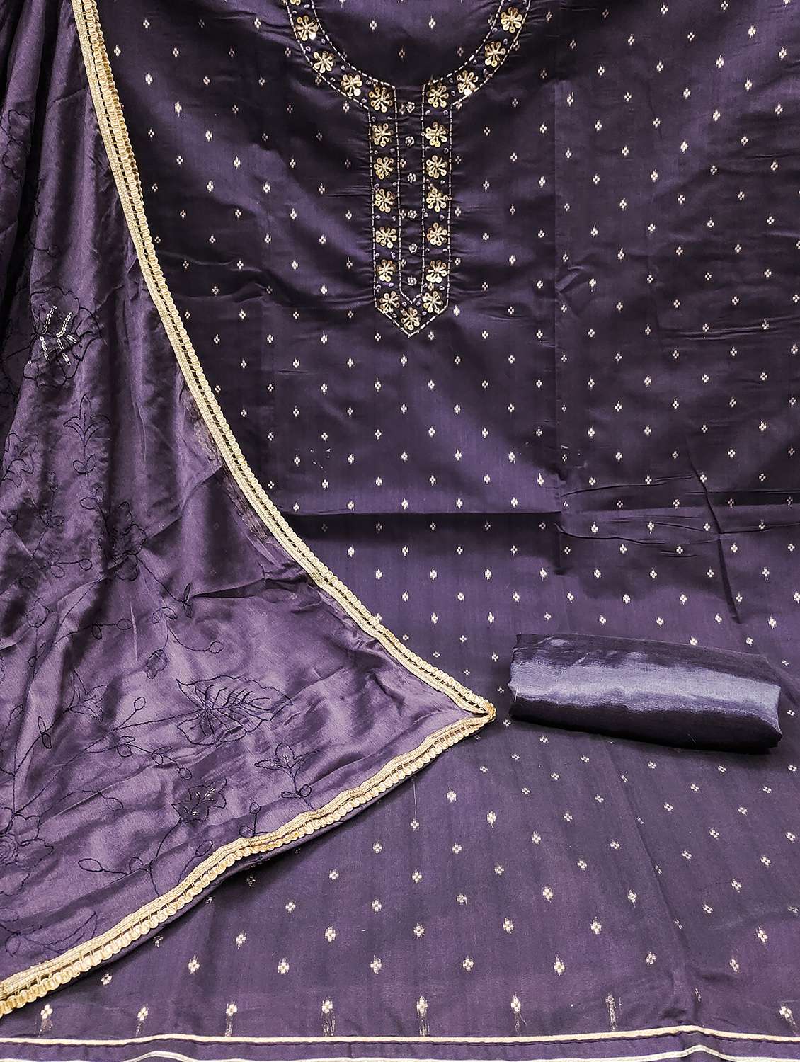 Women Self Design Unstitched Suit Set - 22430014 -  Standard Image - 2