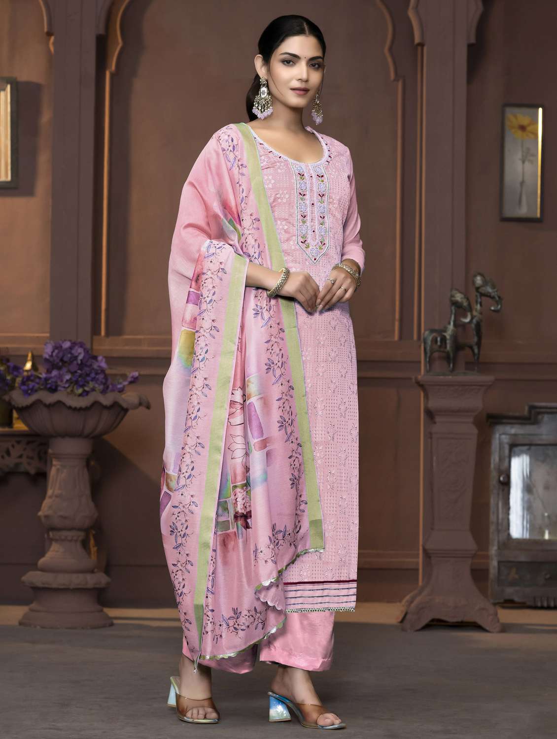 women self design unstitched suit set - 22430029 -  Standard Image - 2