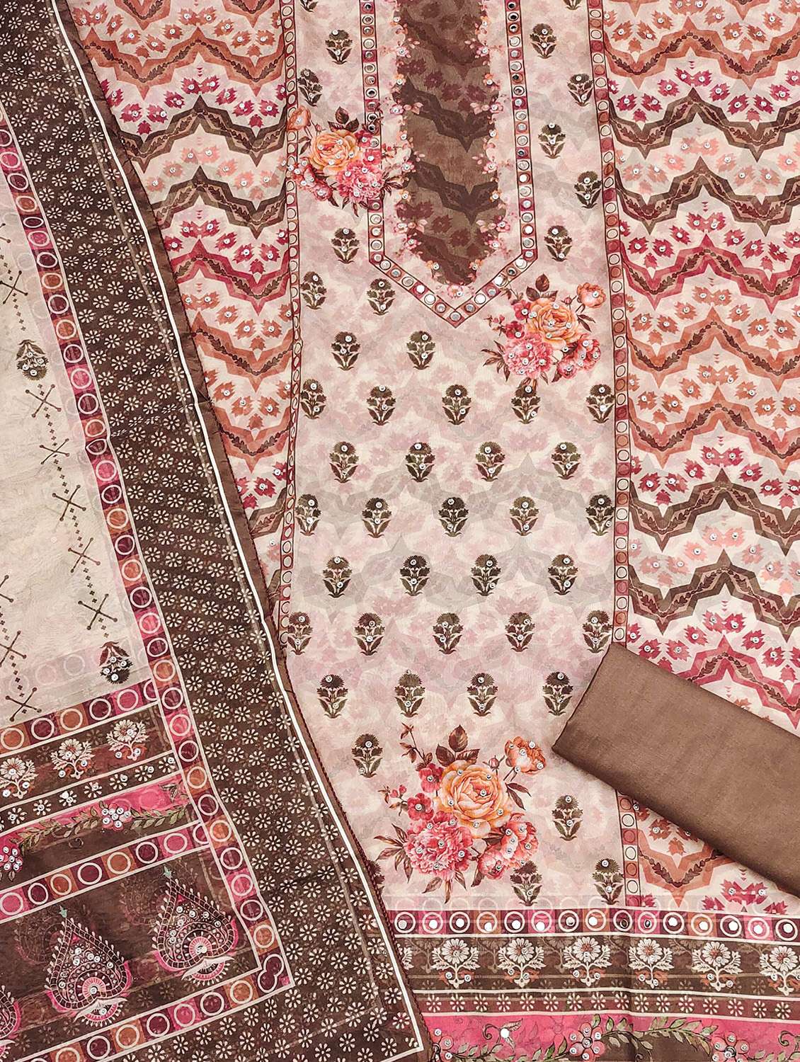 women printed unstitched suit set - 22430352 -  Standard Image - 2