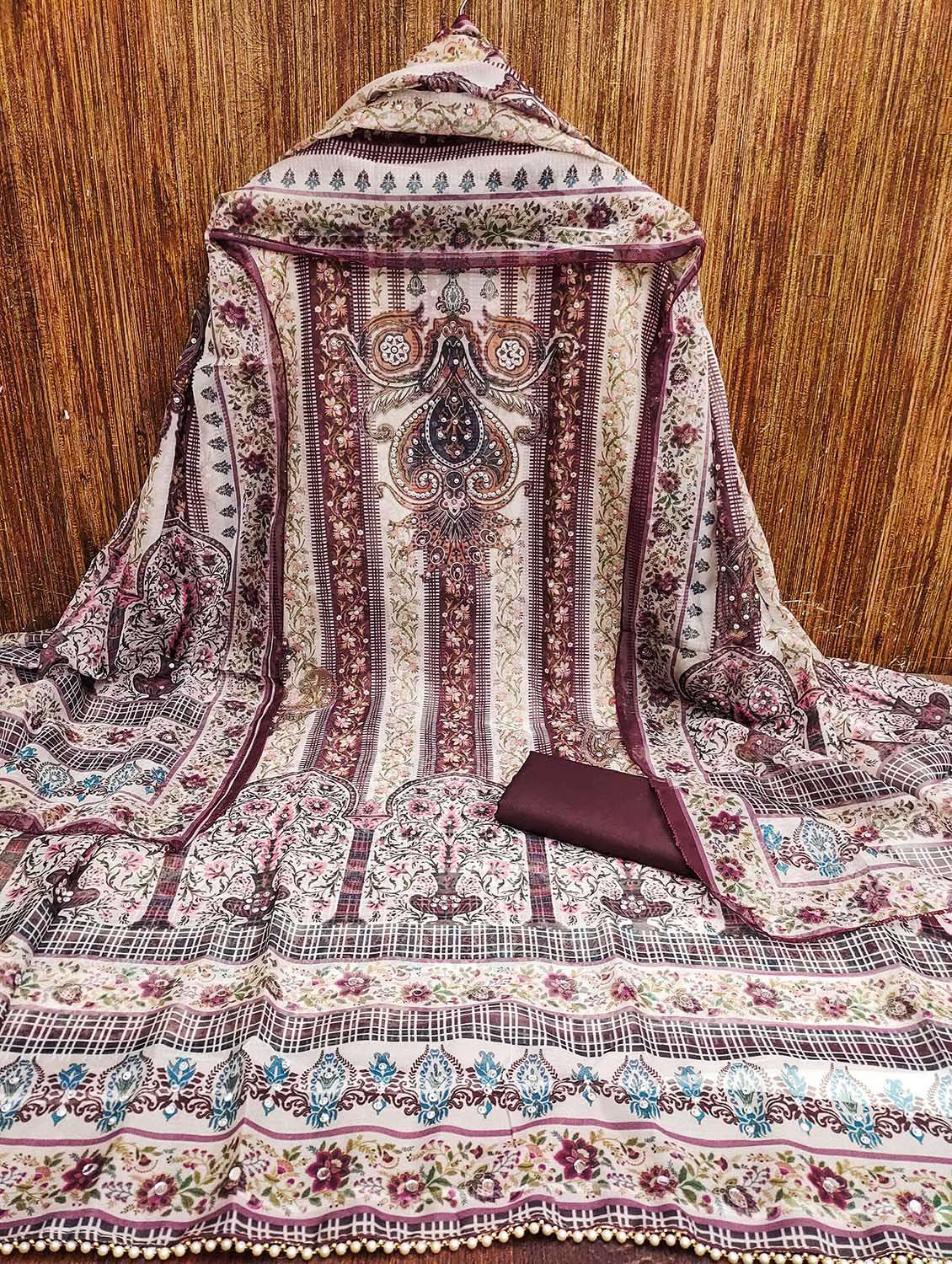 women printed unstitched suit set - 22430355 -  Standard Image - 2
