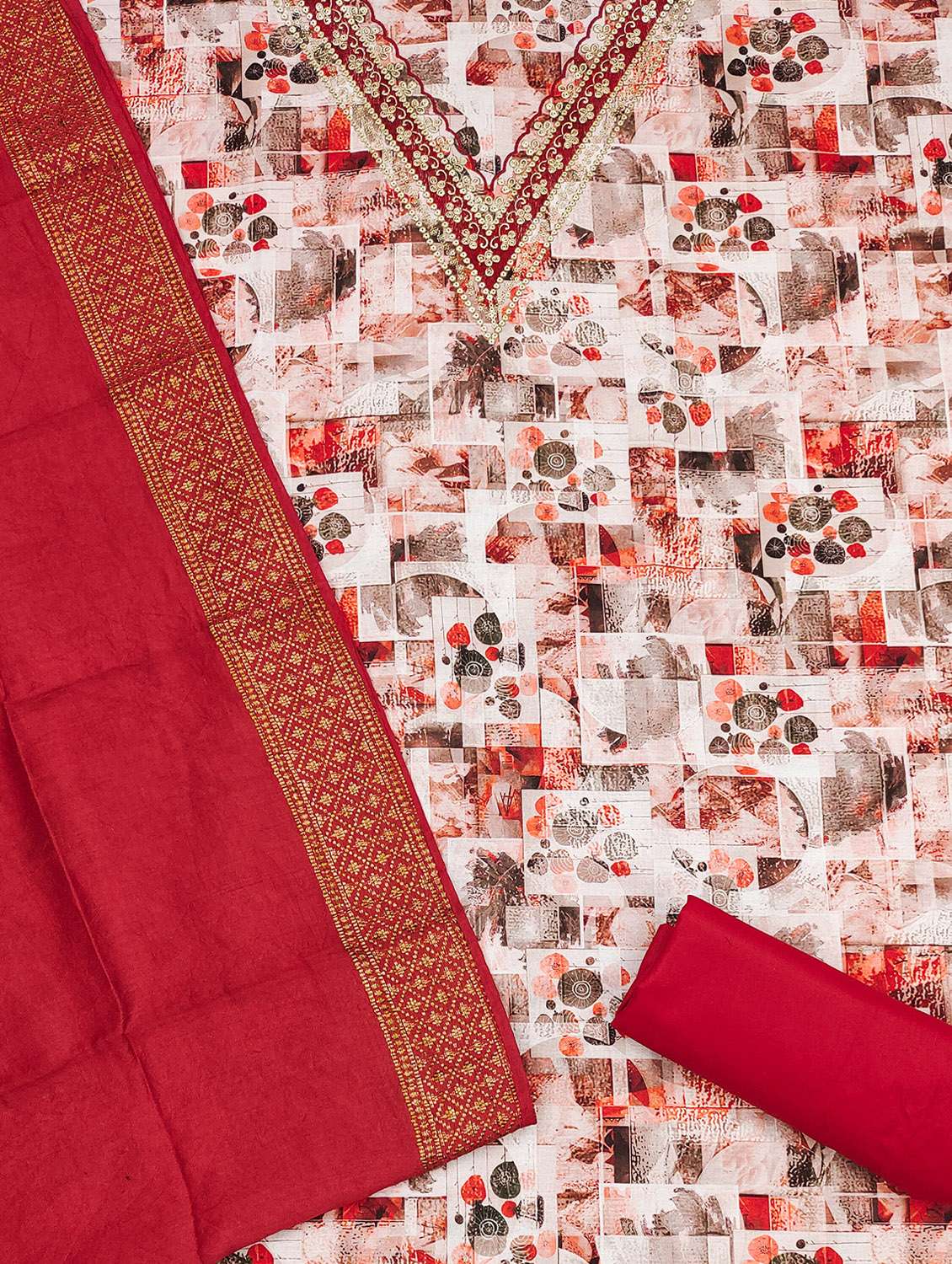 women printed unstitched suit set - 22430447 -  Standard Image - 2