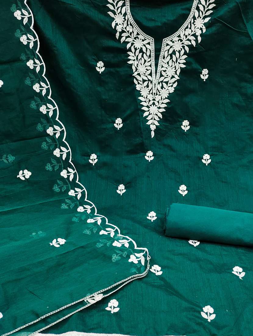 women solid with work unstitched suit set - 22430628 -  Standard Image - 2