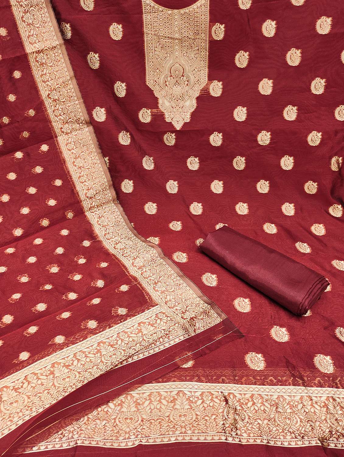 women self design unstitched suit set - 22430856 -  Standard Image - 2