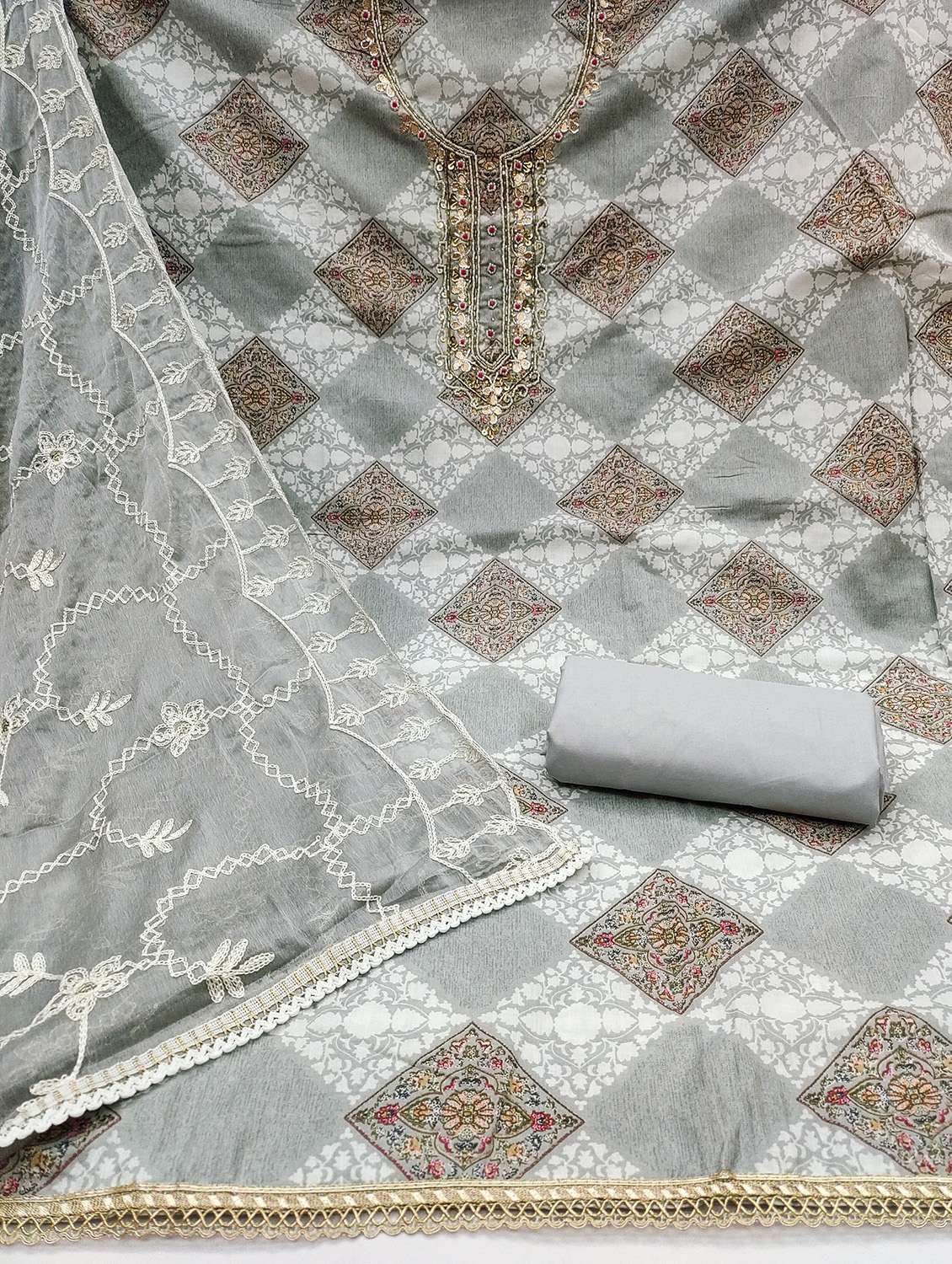 women printed unstitched suit set - 22430902 -  Standard Image - 2