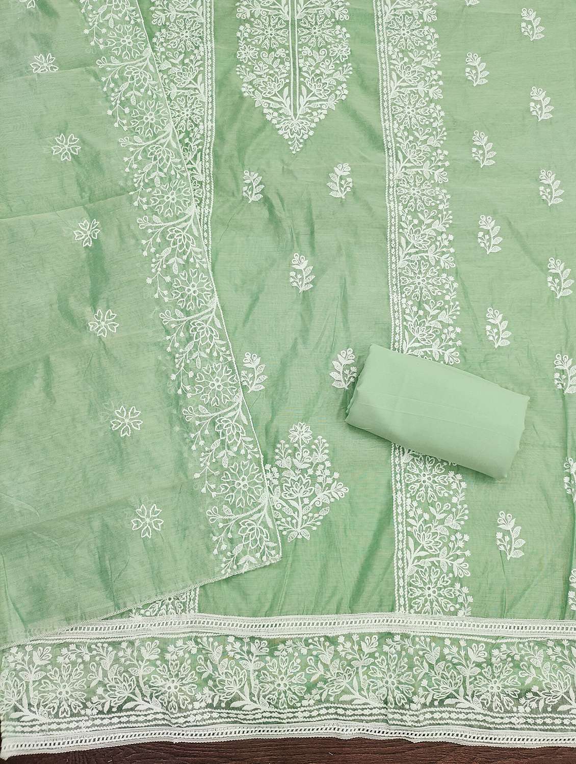 women solid with work unstitched suit set - 22431252 -  Standard Image - 2