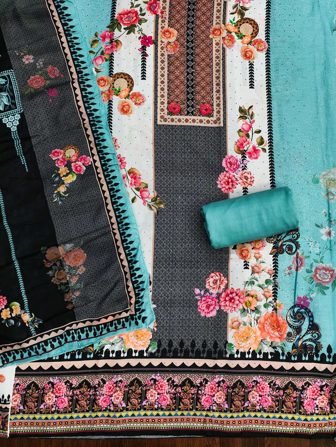 women printed unstitched suit set - 22431356 -  Standard Image - 2