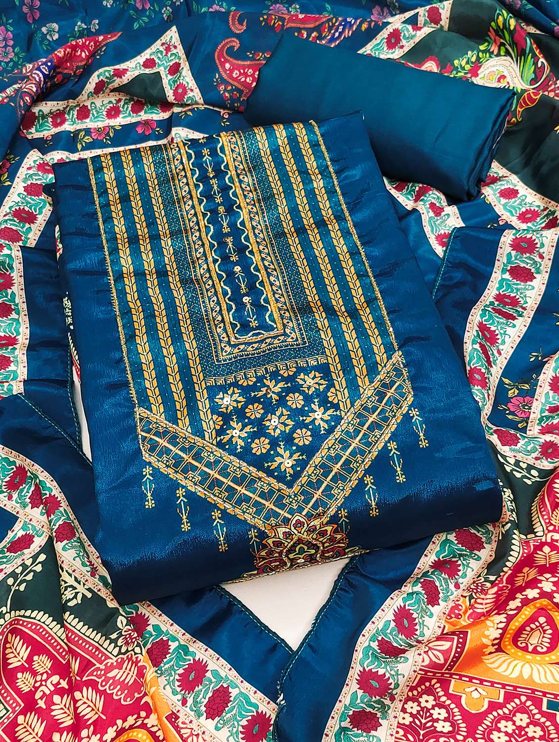 women printed unstitched suit set - 22431365 -  Standard Image - 2