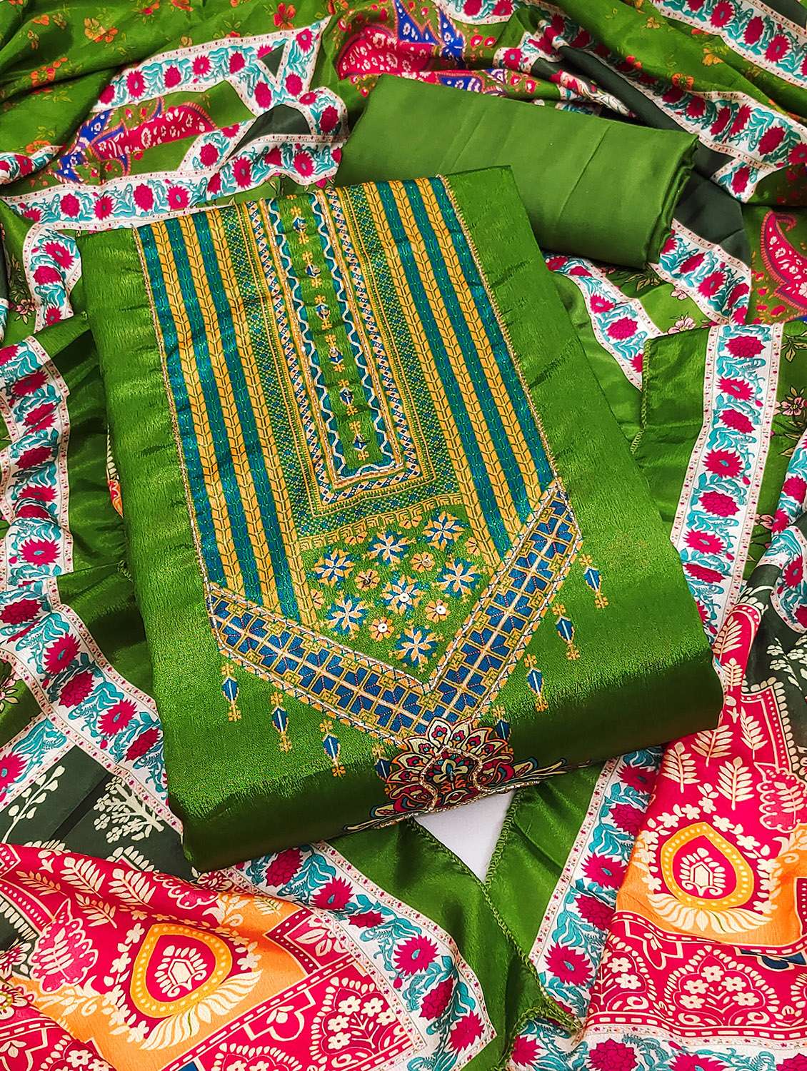 women printed unstitched suit set - 22431366 -  Standard Image - 2