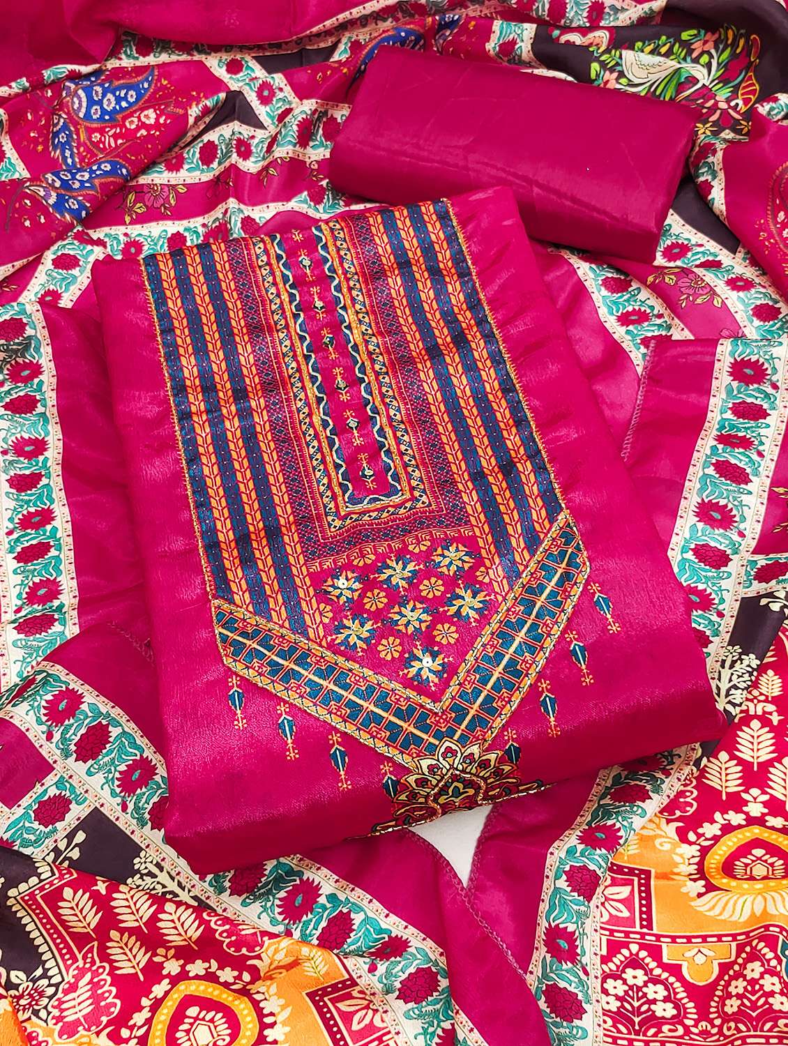 women printed unstitched suit set - 22431367 -  Standard Image - 2