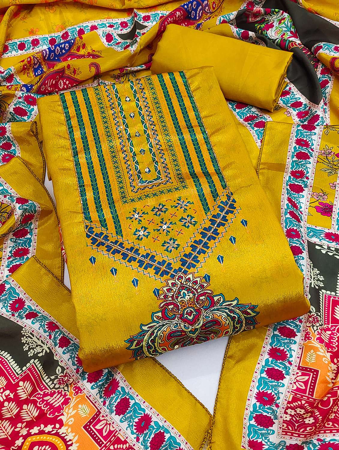 women printed unstitched suit set - 22431368 -  Standard Image - 2