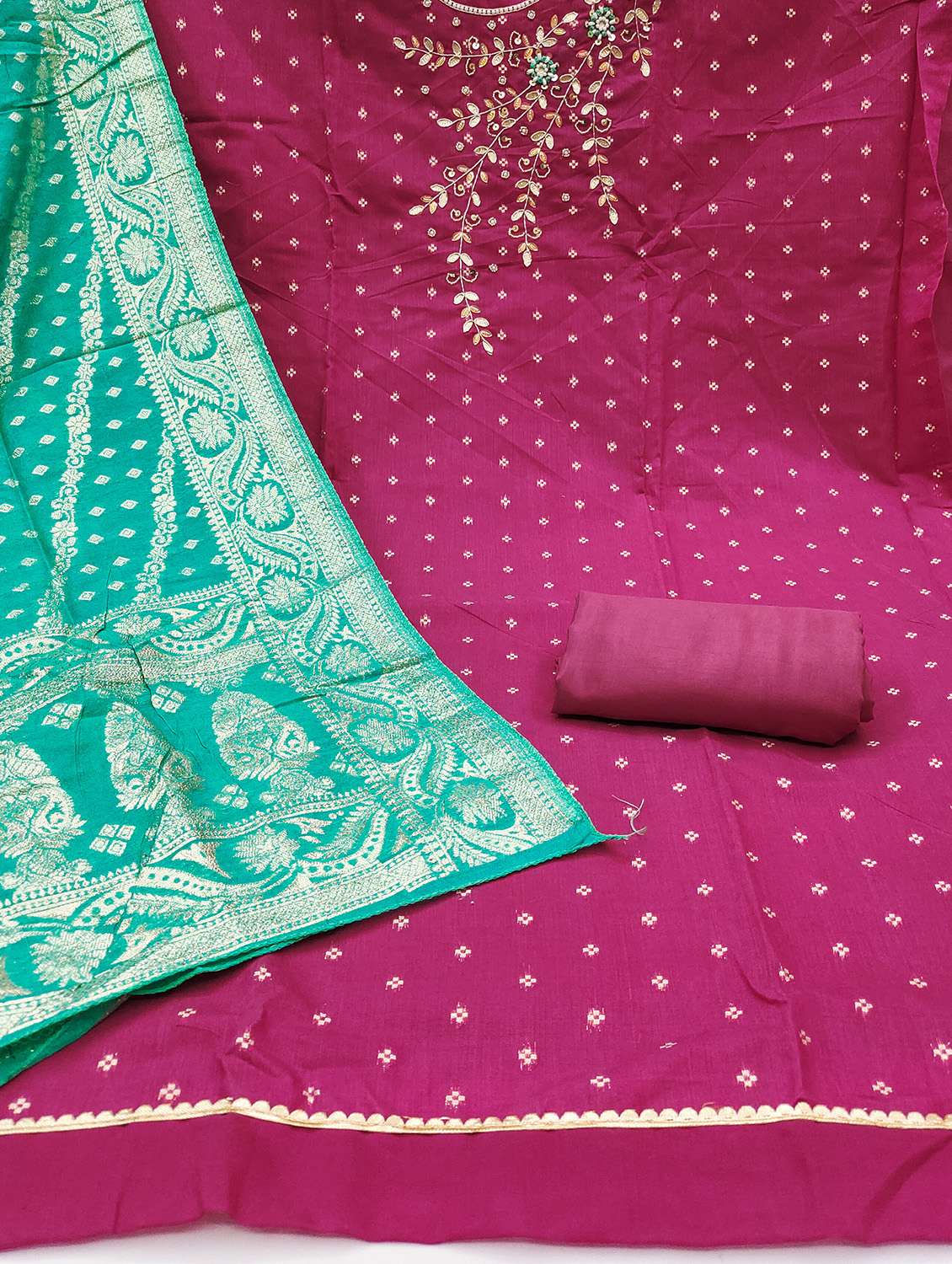 women self design unstitched suit set - 22431389 -  Standard Image - 2