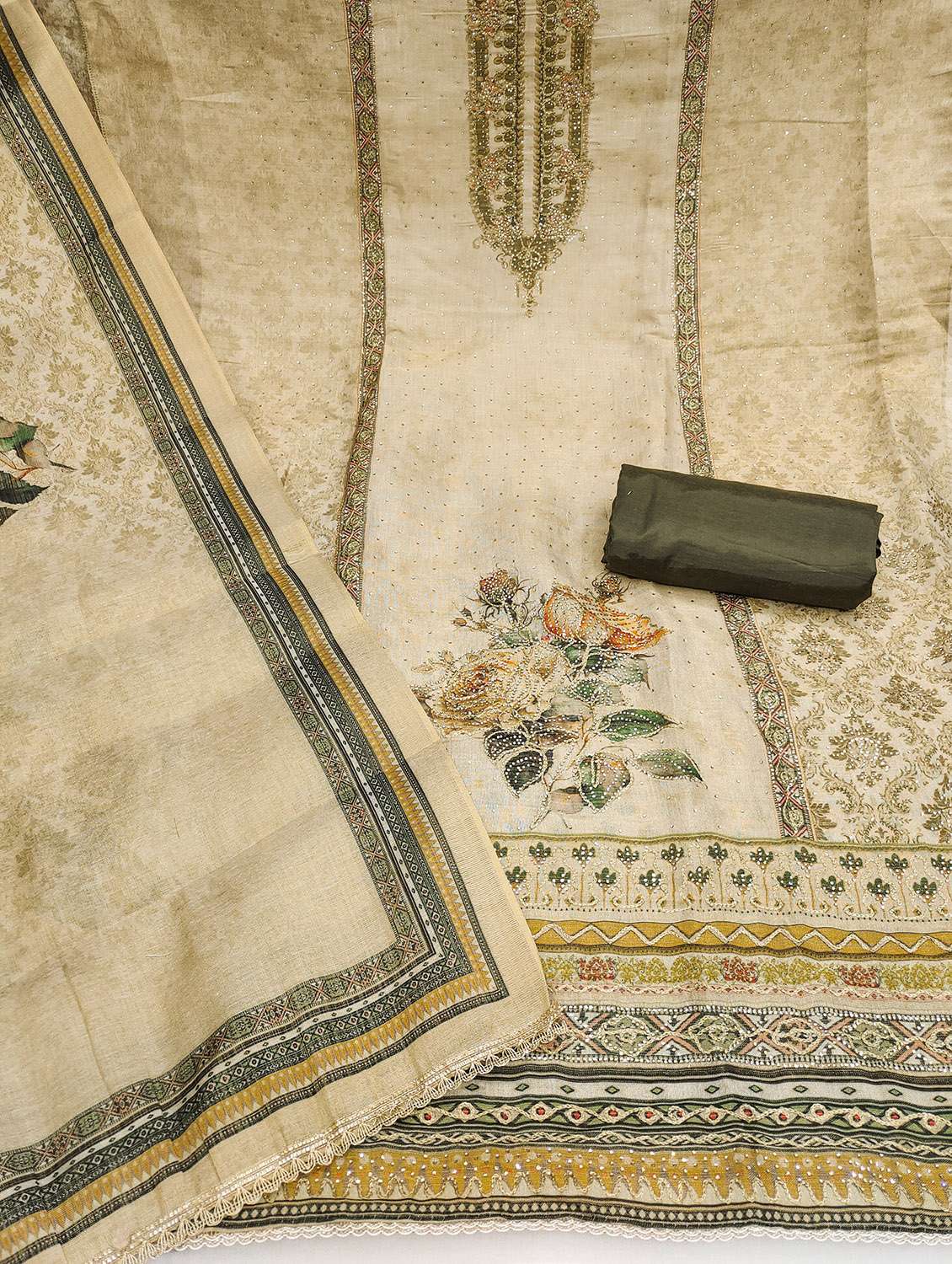 women printed unstitched suit set - 22431724 -  Standard Image - 2