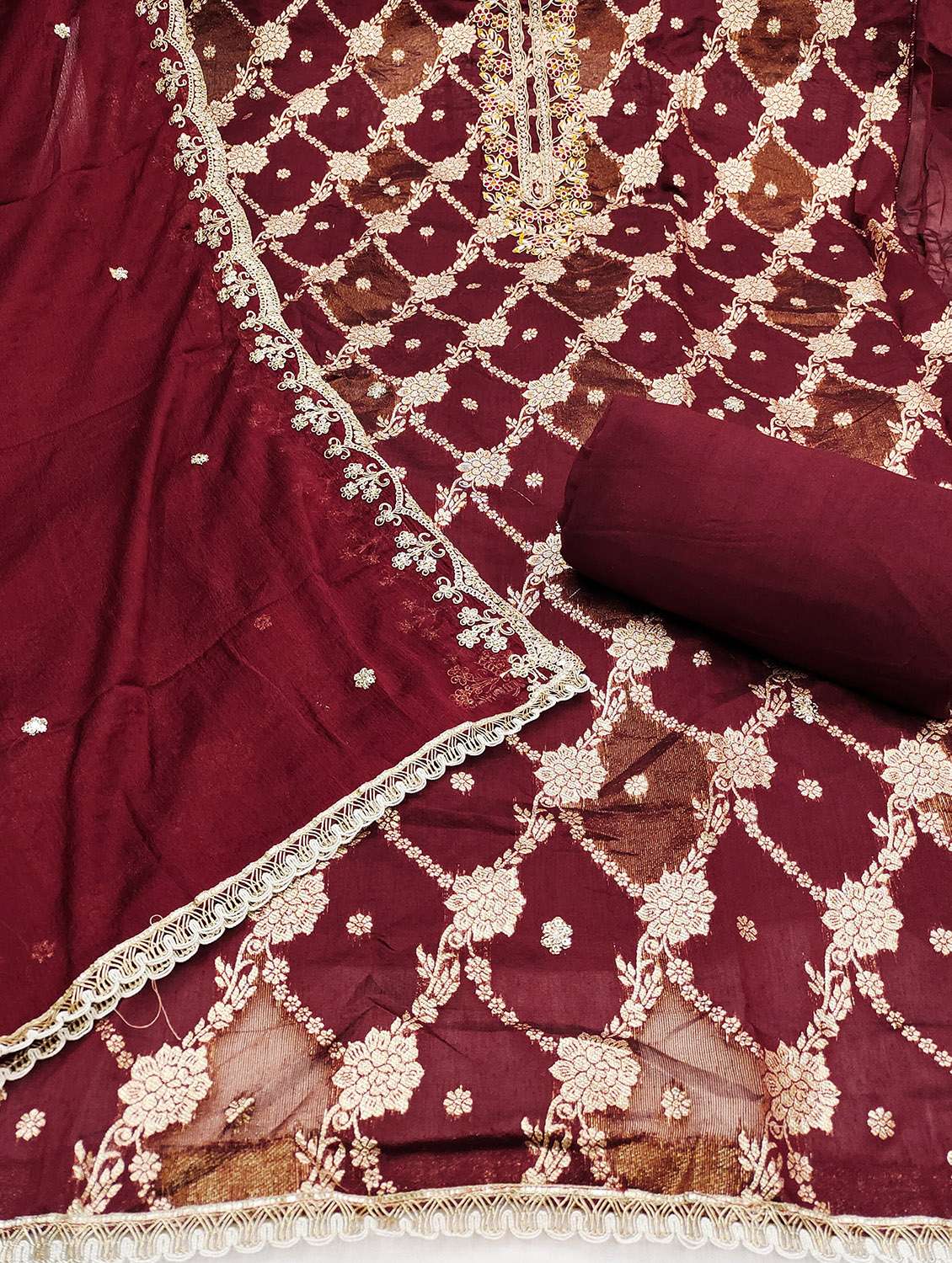 women self design unstitched suit set - 22431783 -  Standard Image - 2