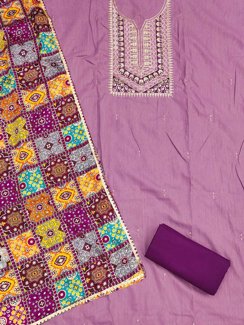 women solid with work unstitched suit set - 22431835 -  Standard Image - 2