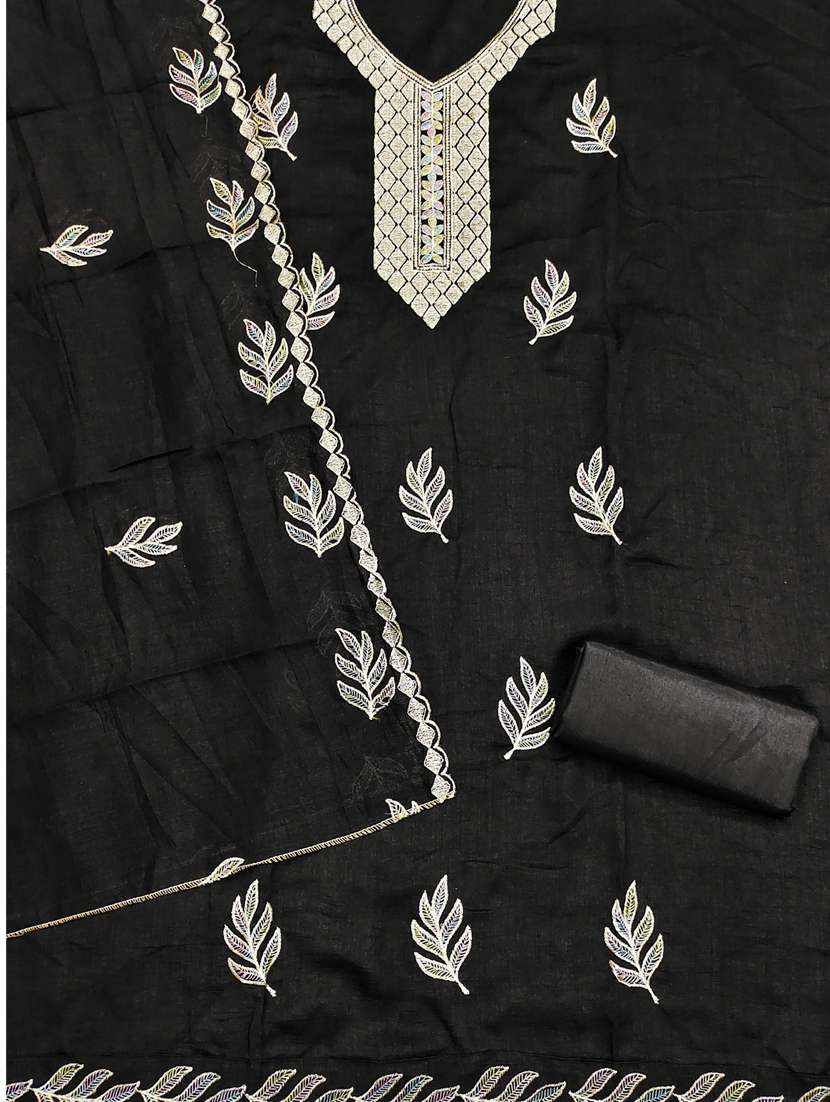 women solid with work unstitched suit set - 22431838 -  Standard Image - 2