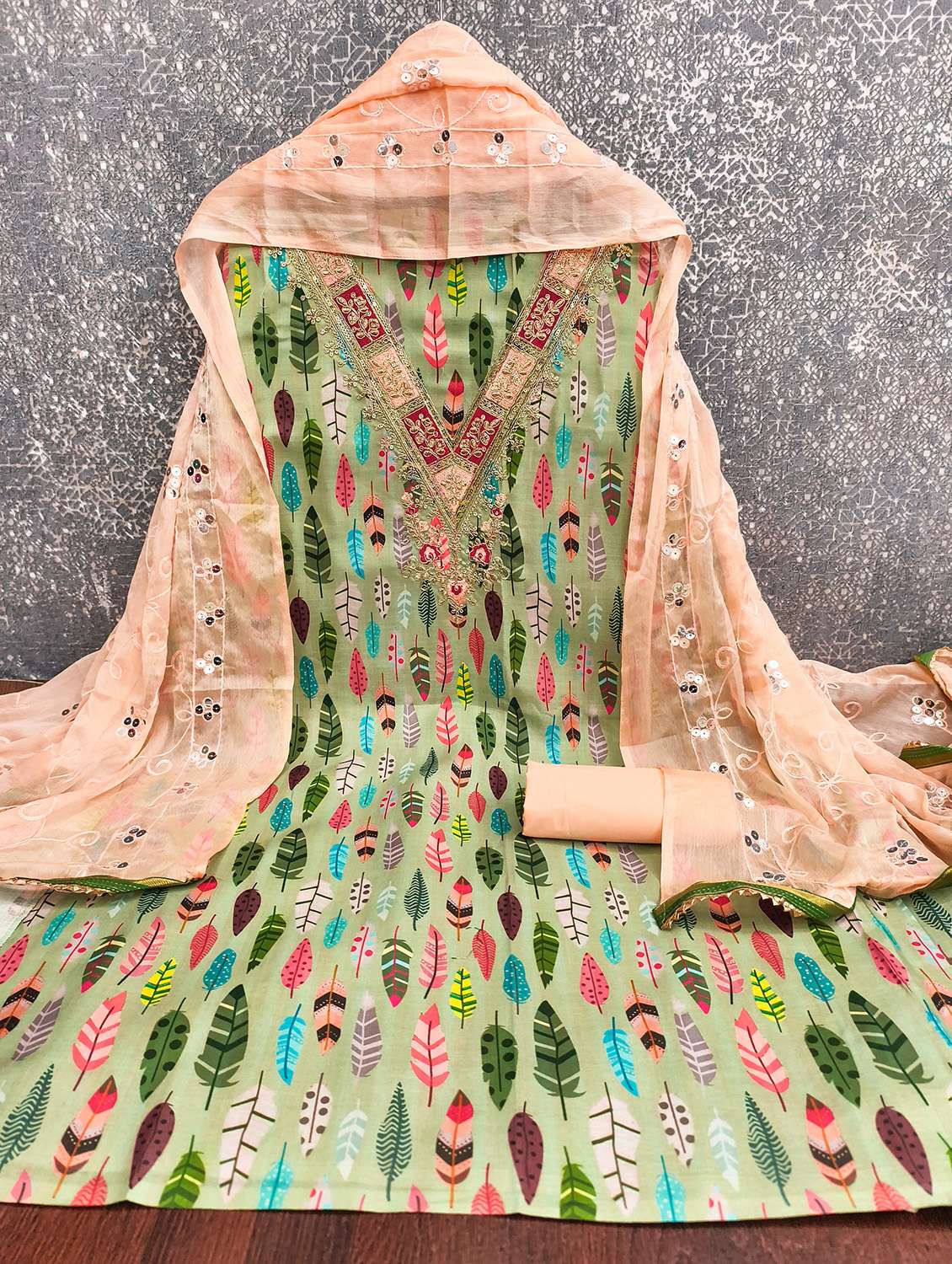 women printed unstitched suit set - 22431877 -  Standard Image - 2