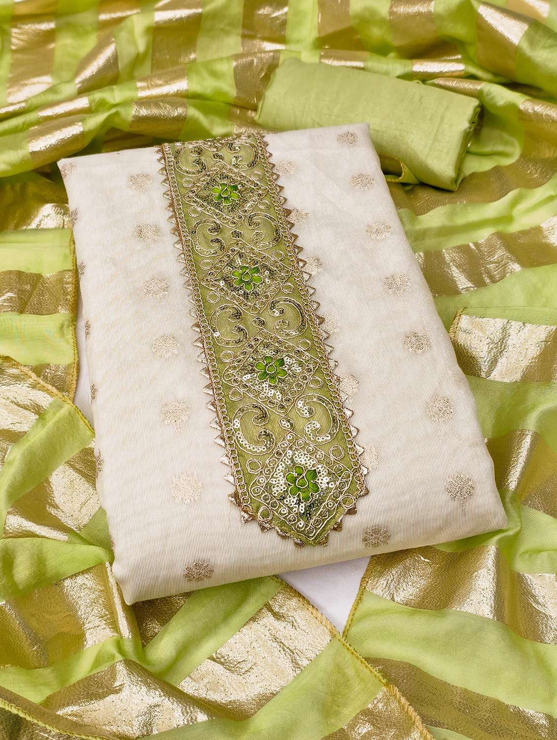 women self design embroidered unstitched suit set - 22431904 -  Standard Image - 2