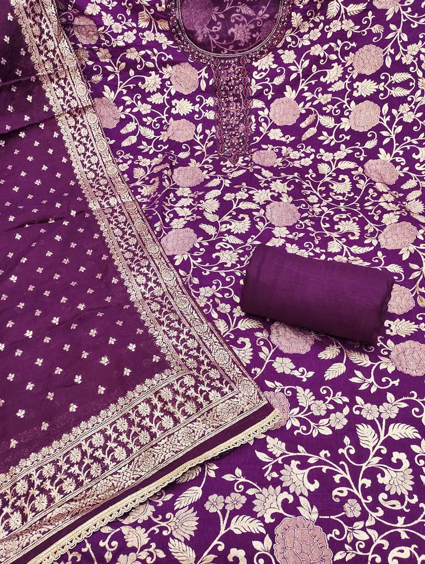 women self design unstitched suit set - 22431996 -  Standard Image - 2