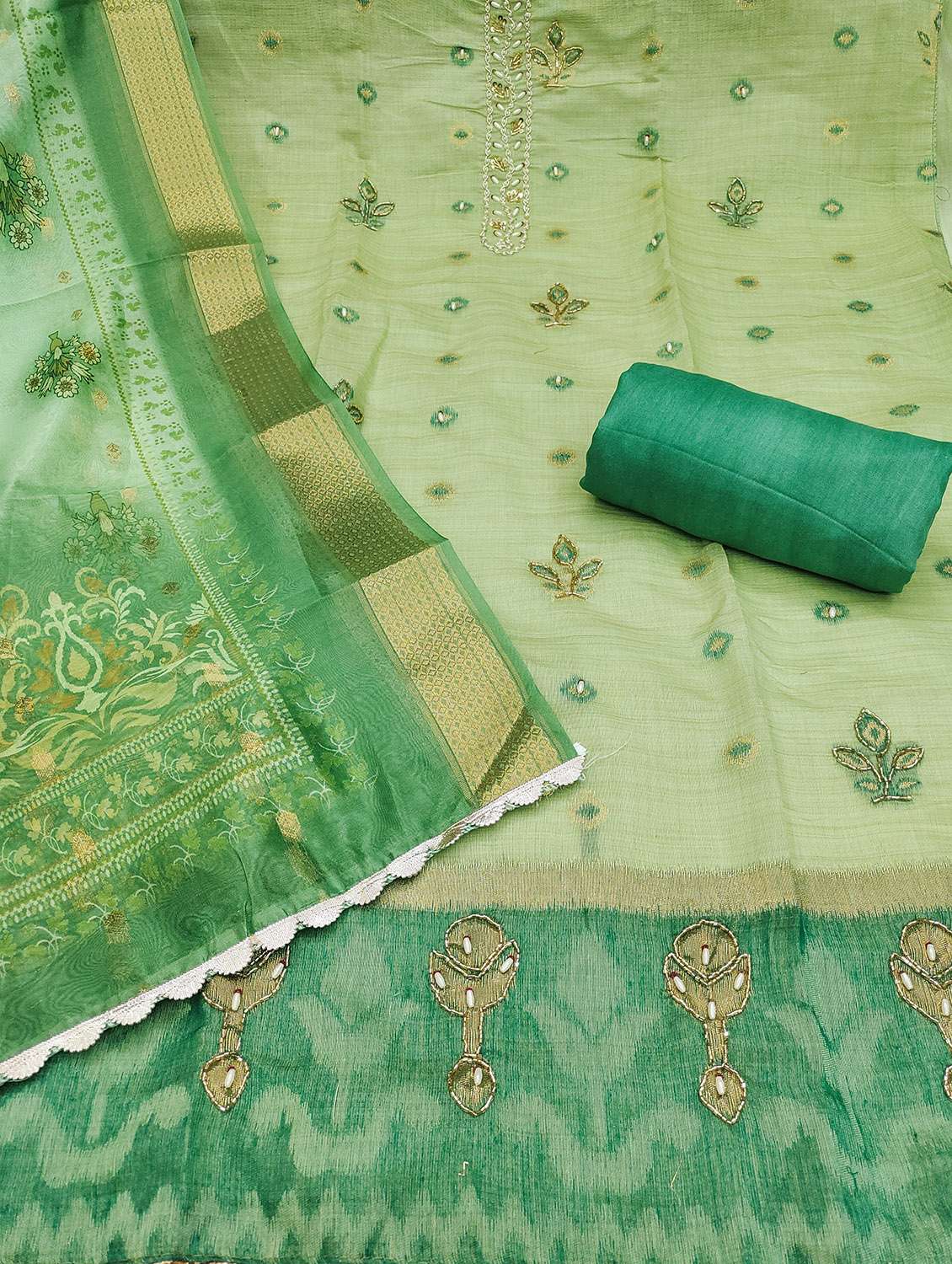 women self design unstitched suit set - 22432017 -  Standard Image - 2