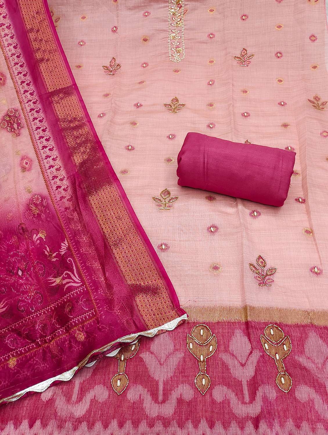 women self design unstitched suit set - 22432019 -  Standard Image - 2