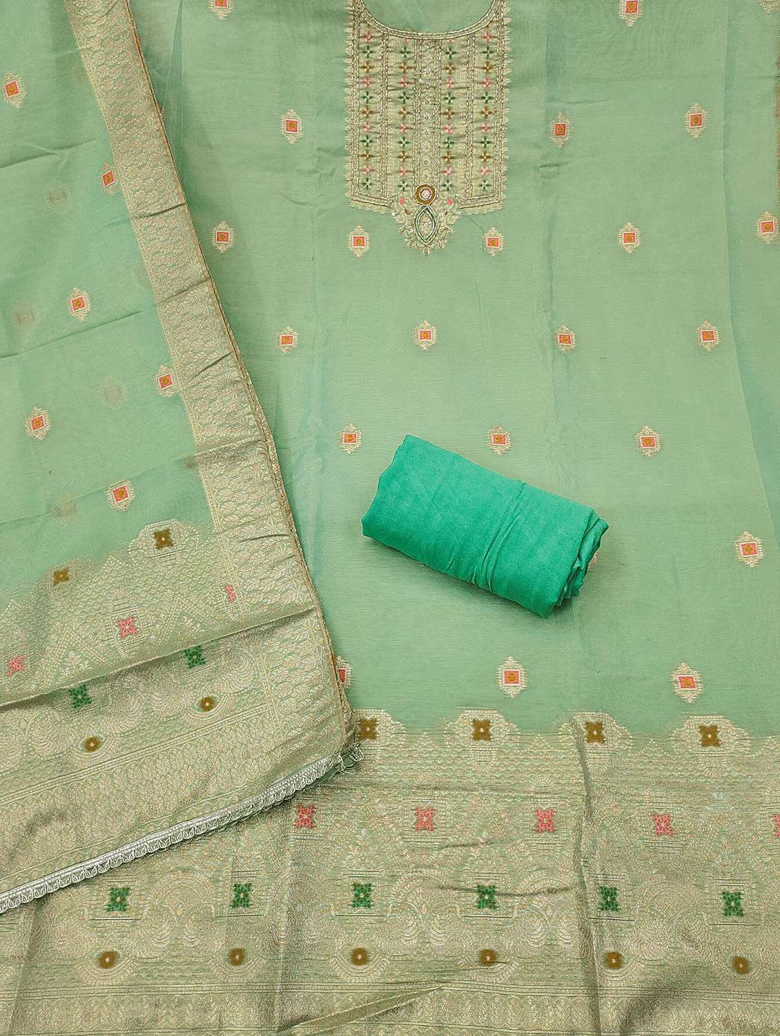 women self design unstitched suit set - 22432051 -  Standard Image - 2