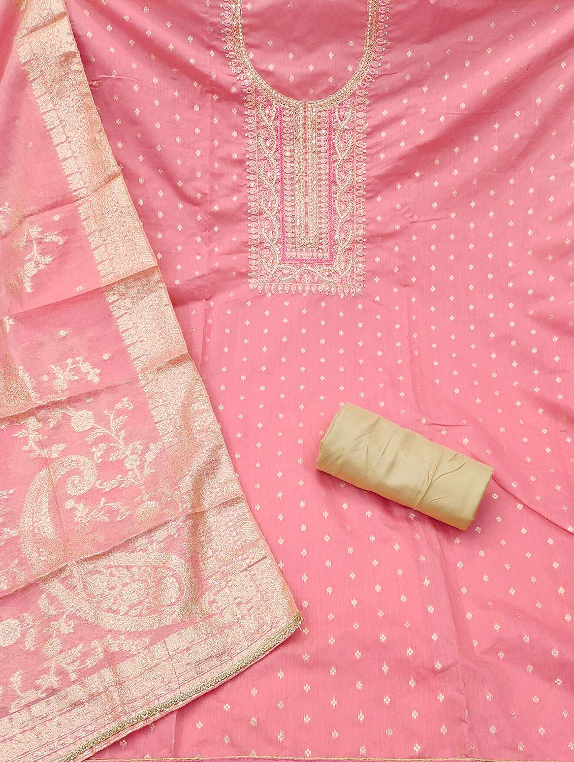 Women Self Design Unstitched Suit Set - 22432059 -  Standard Image - 2
