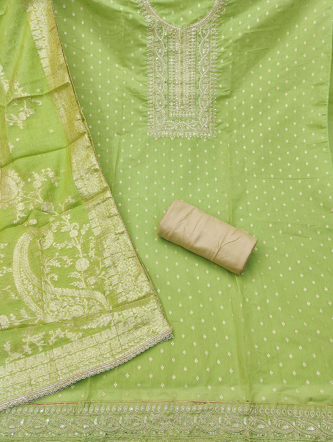 Women Self Design Unstitched Suit Set - 22432060 -  Standard Image - 2