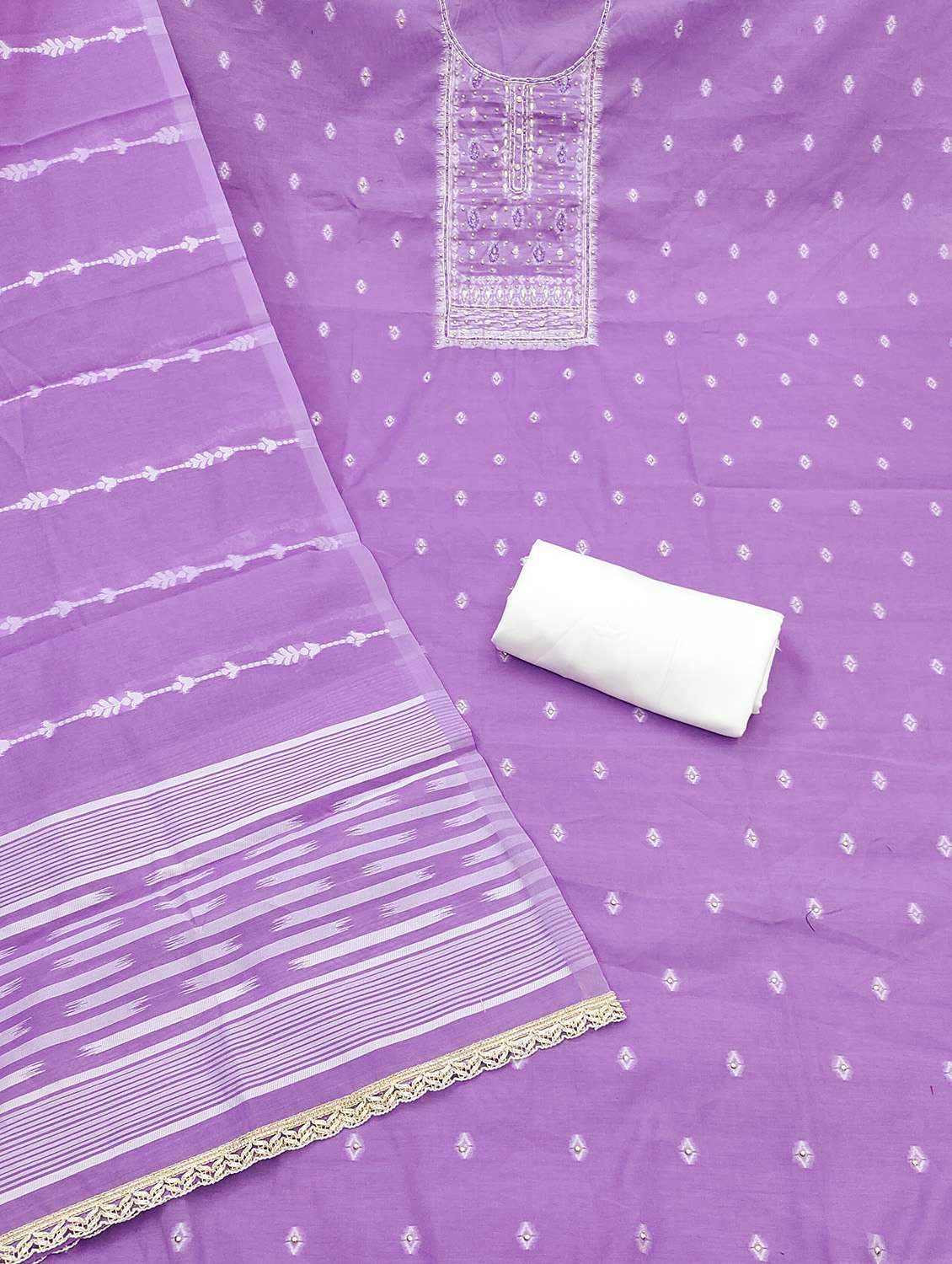 women self design unstitched suit set - 22432068 -  Standard Image - 2