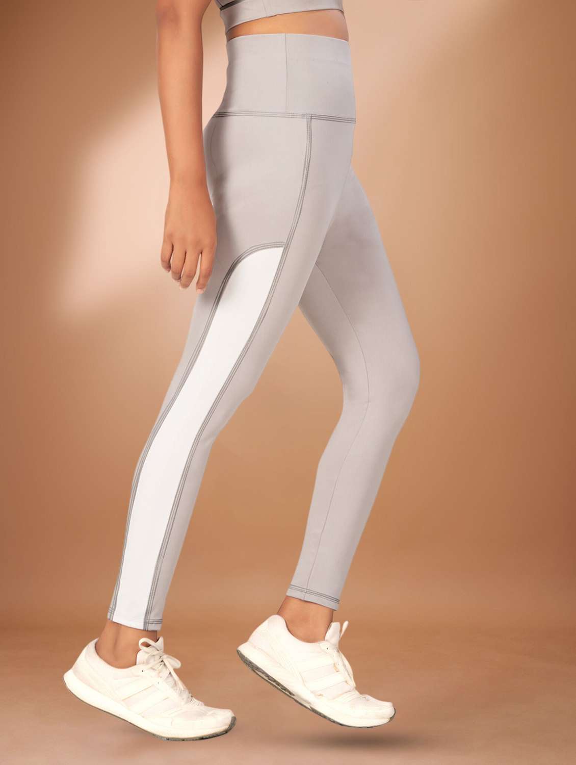 women solid high rise yoga pants - 22432142 -  Standard Image - 2
